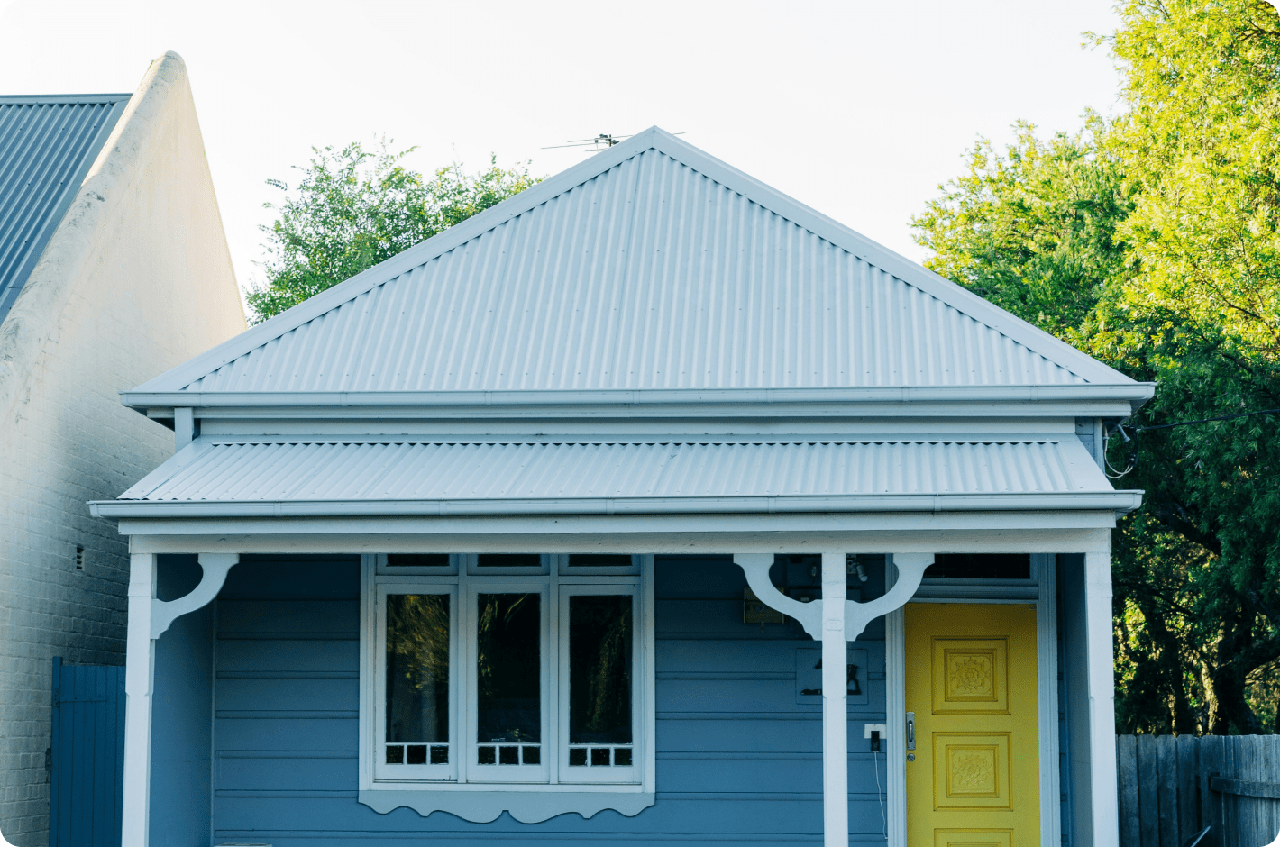 Charming house with yellow door